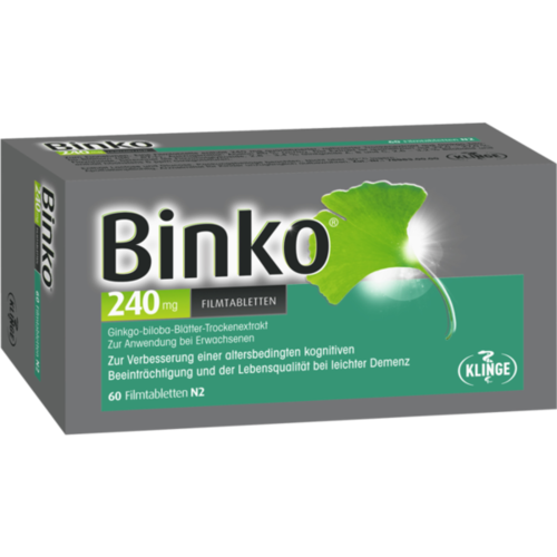 Verpackungsbild(Packshot) von BINKO 240 mg Filmtabletten