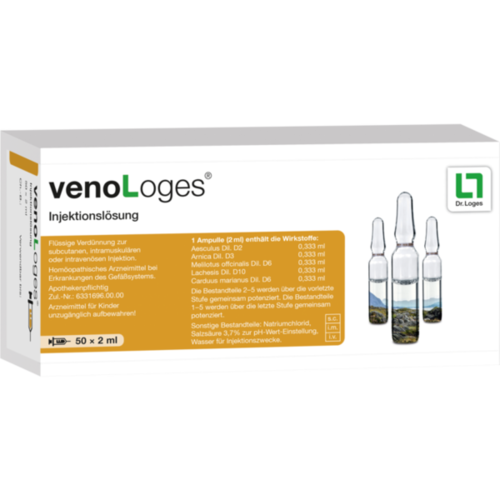 Verpackungsbild(Packshot) von VENOLOGES Injektionslösung Ampullen
