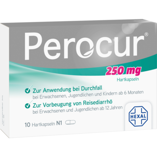 Verpackungsbild(Packshot) von PEROCUR 250 mg Hartkapseln