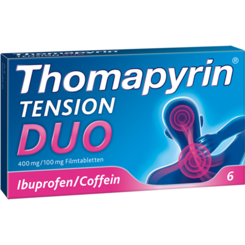 Verpackungsbild(Packshot) von THOMAPYRIN TENSION DUO 400 mg/100 mg Filmtabletten