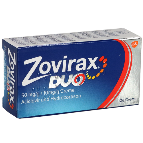 Verpackungsbild(Packshot) von ZOVIRAX Duo 50 mg/g / 10 mg/g Creme