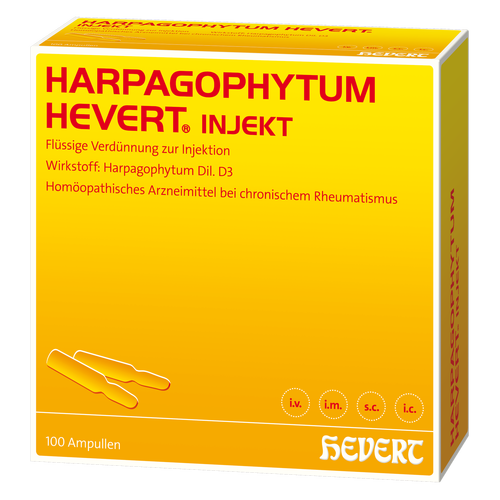 Verpackungsbild(Packshot) von HARPAGOPHYTUM HEVERT injekt Ampullen