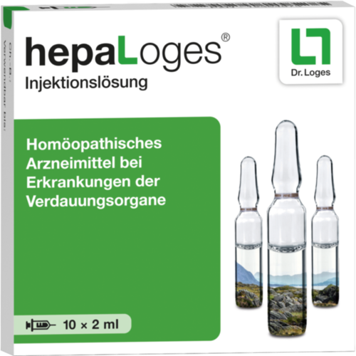 Verpackungsbild(Packshot) von HEPALOGES Injektionslösung Ampullen