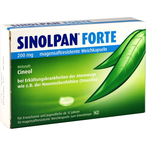 Verpackungsbild(Packshot) von SINOLPAN forte 200 mg magensaftres.Weichkapseln
