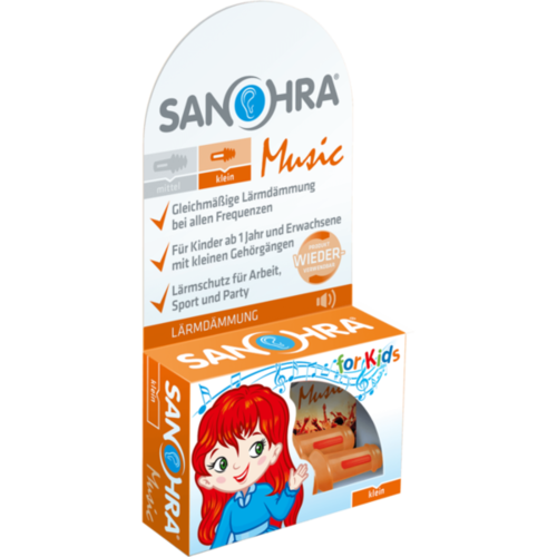 Verpackungsbild(Packshot) von SANOHRA music Lärmschutz f.Kinder