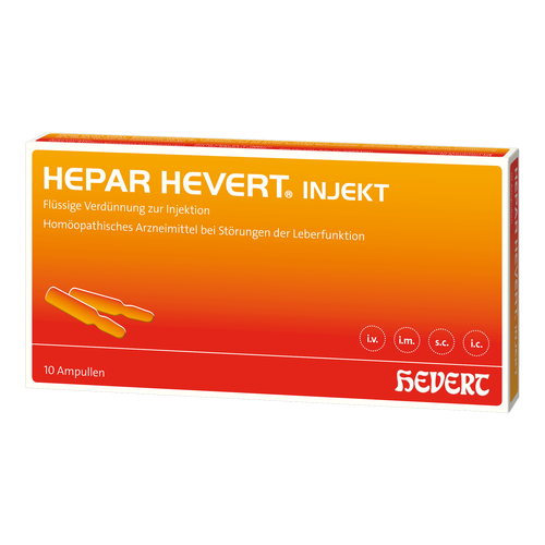 Verpackungsbild(Packshot) von HEPAR HEVERT injekt Ampullen