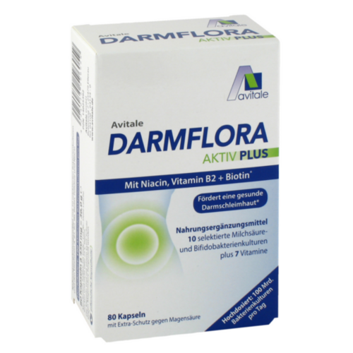 Verpackungsbild(Packshot) von DARMFLORA Aktiv Plus 100 Mrd.Bakterien+7 Vitamine