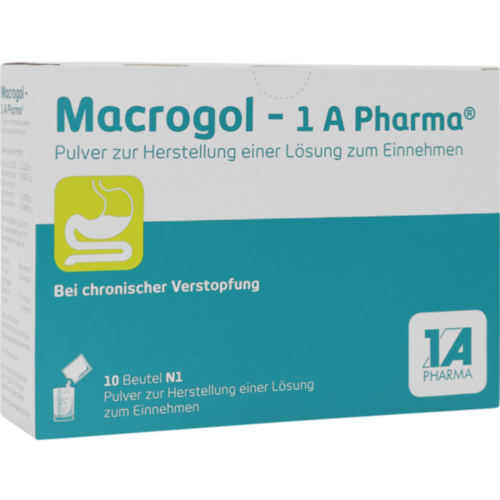 Verpackungsbild(Packshot) von MACROGOL-1A Pharma Plv.z.Her.e.Lsg.z.Einnehmen