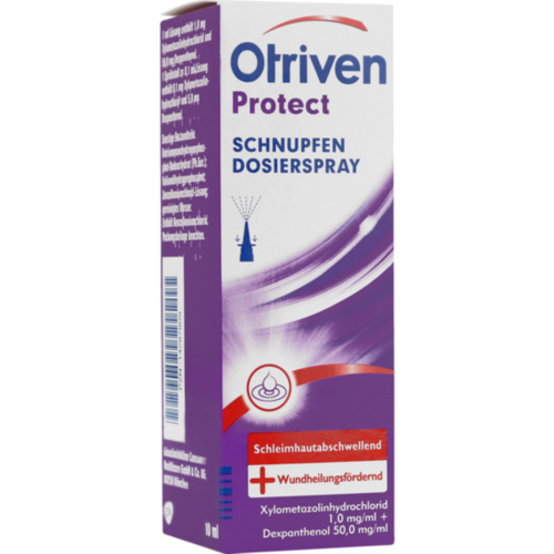 Verpackungsbild(Packshot) von OTRIVEN Protect 1 mg/ml + 50 mg/ml Nasenspray Lsg.