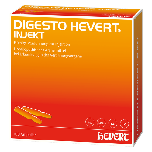 Verpackungsbild(Packshot) von DIGESTO Hevert injekt Ampullen