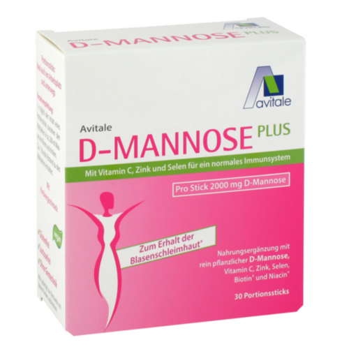 Verpackungsbild(Packshot) von D-MANNOSE PLUS 2000 mg Sticks m.Vit.u.Mineralstof.