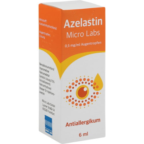 Verpackungsbild(Packshot) von AZELASTIN Micro Labs 0,5 mg/ml Augentropfen