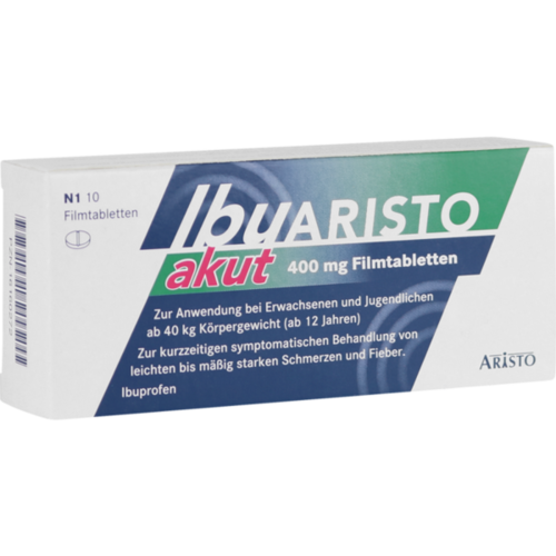 Verpackungsbild(Packshot) von IBUARISTO akut 400 mg Filmtabletten