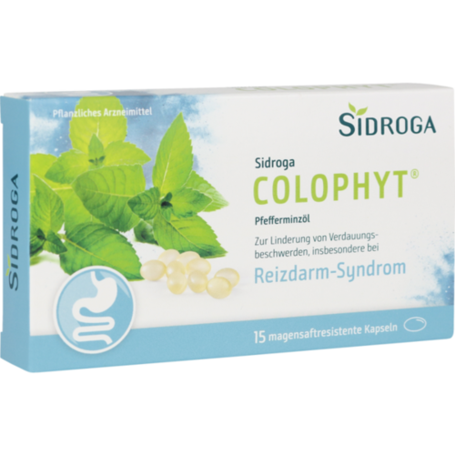 Verpackungsbild(Packshot) von SIDROGA ColoPhyt 182 mg magensaftres.Weichkapseln