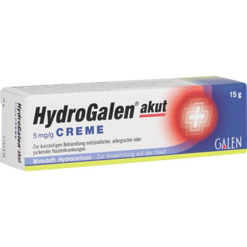 Verpackungsbild(Packshot) von HYDROGALEN akut 5 mg/g Creme