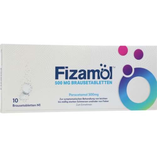 Verpackungsbild(Packshot) von FIZAMOL 500 mg Brausetabletten