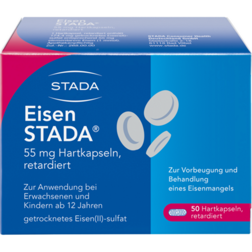 Verpackungsbild(Packshot) von EISEN STADA 55 mg Hartkapseln retardiert