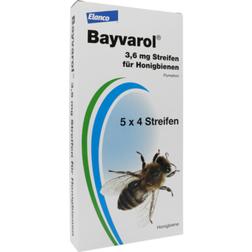 Verpackungsbild(Packshot) von BAYVAROL 3,6 mg Streifen f.Honigbienen