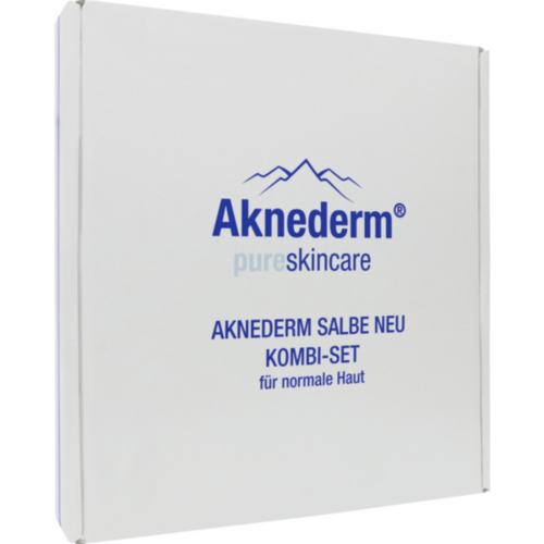 Verpackungsbild(Packshot) von AKNEDERM Salbe Neu Kombiset für normale Haut