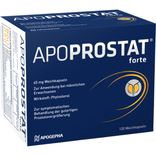 Verpackungsbild(Packshot) von APOPROSTAT forte 65 mg Weichkapseln