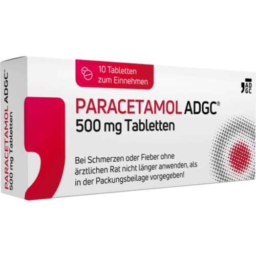Verpackungsbild(Packshot) von PARACETAMOL ADGC 500 mg Tabletten