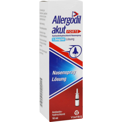 Verpackungsbild(Packshot) von ALLERGODIL akut forte 1,5 mg/ml Nasenspray Lösung