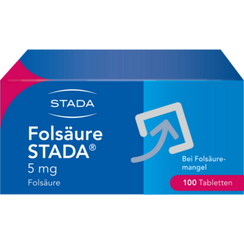 Verpackungsbild(Packshot) von FOLSÄURE STADA 5 mg Tabletten