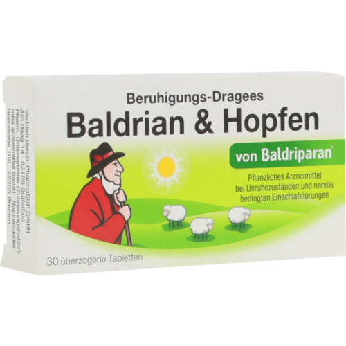 Verpackungsbild(Packshot) von BERUHIGUNGS-DRAGEES Baldrian & Hopfen