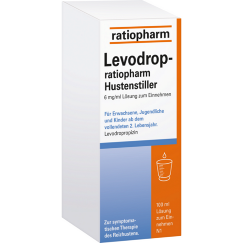 Verpackungsbild(Packshot) von LEVODROP-ratiopharm Hustenstiller 6 mg/ml LSE