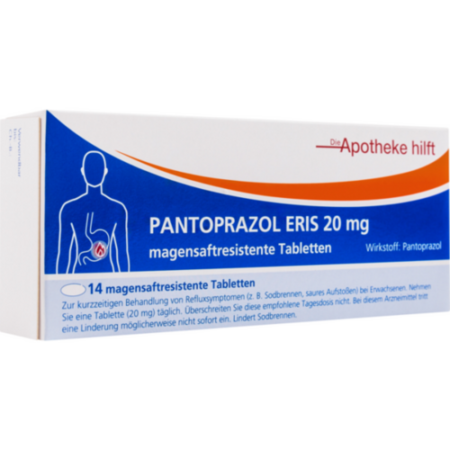 Verpackungsbild(Packshot) von PANTOPRAZOL Eris 20 mg magensaftr.Tabletten/Noweda