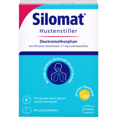 Verpackungsbild(Packshot) von SILOMAT Hustenstiller DMP Zitrone Lutschpastillen