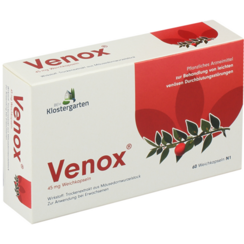 Verpackungsbild(Packshot) von VENOX 45 mg Weichkapseln