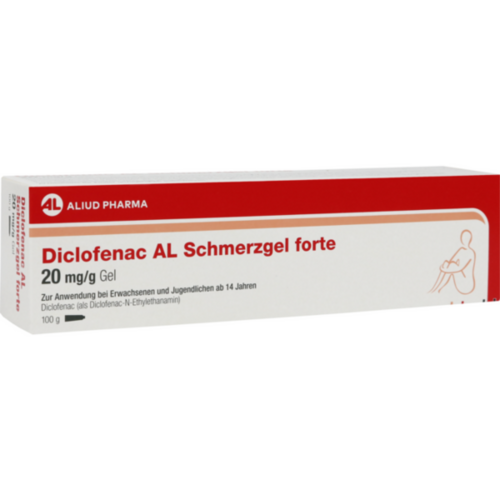 Verpackungsbild(Packshot) von DICLOFENAC AL Schmerzgel forte 20 mg/g