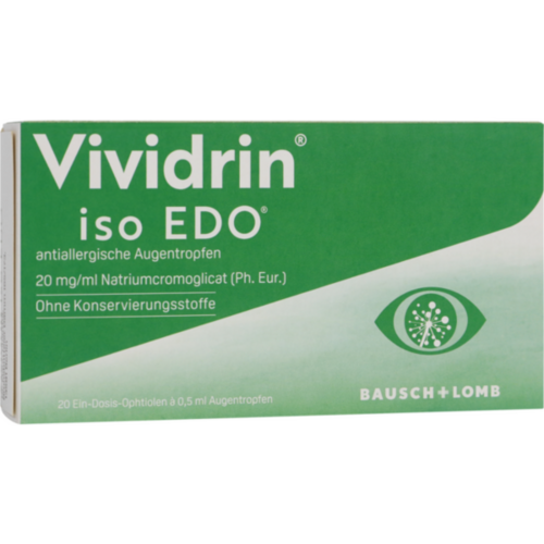 Verpackungsbild(Packshot) von VIVIDRIN iso EDO antiallergische Augentropfen