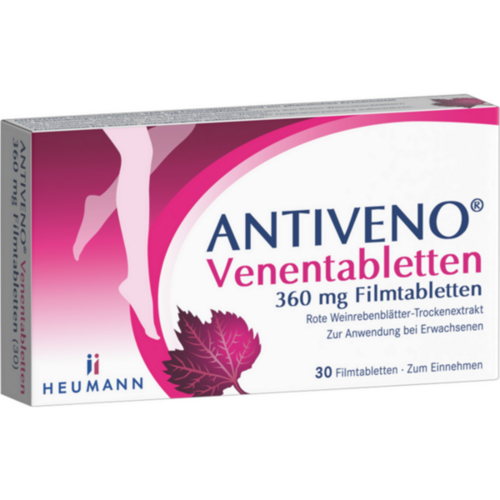 Verpackungsbild(Packshot) von ANTIVENO Venentabletten 360 mg Filmtabletten