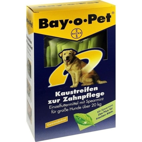 BAY O PET Zahnpfl.Kaustreif.Spearmint f.gr.Hunde