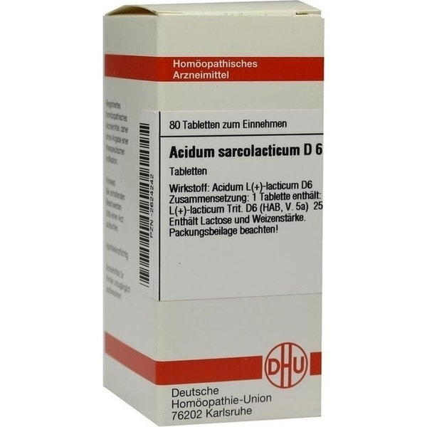 ACIDUM SARCOLACTICUM D 6 Tabletten