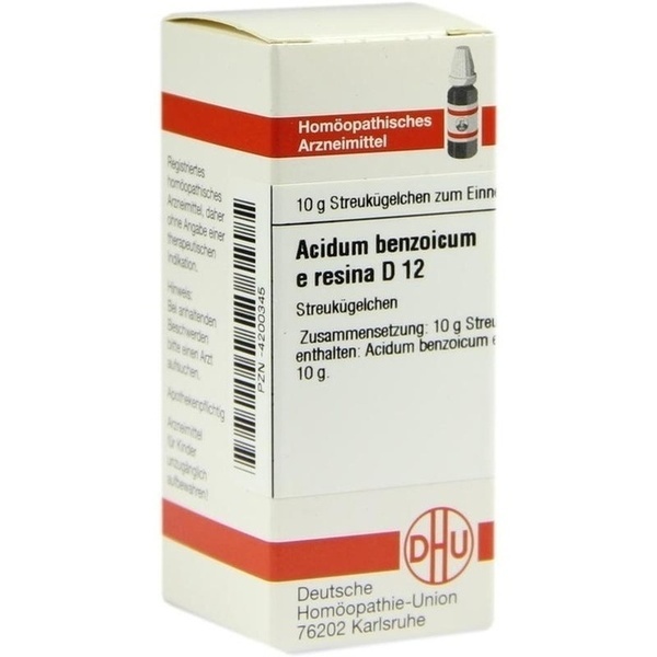 ACIDUM BENZOICUM E Resina D 12 Globuli