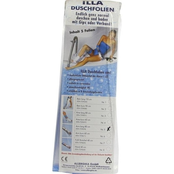 DUSCHFOLIEN Arm lang 80 cm