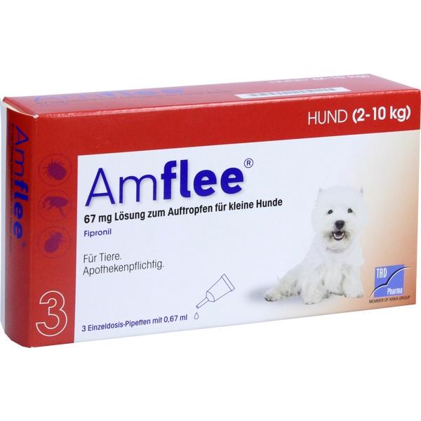 AMFLEE 67 mg Spot-on Lsg.f.kleine Hunde 2-10kg