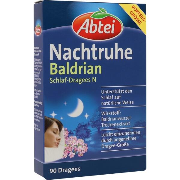 ABTEI Nachtruhe Baldrian Schlaf-Dragees N