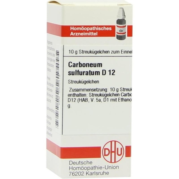 CARBONEUM SULFURATUM D 12 Globuli 10 g