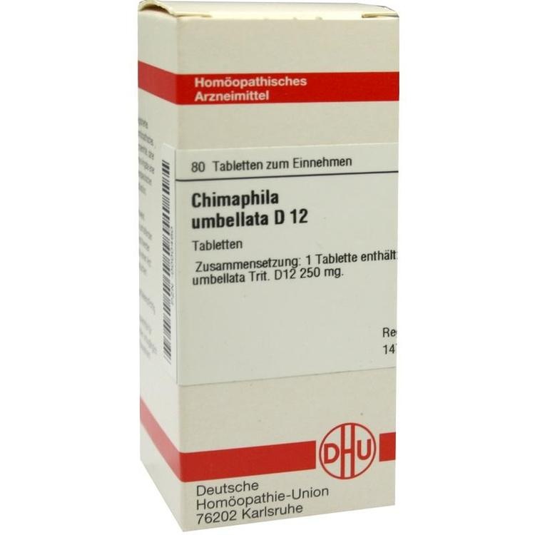 CHIMAPHILA UMBELLATA D 12 Tabletten 80 St