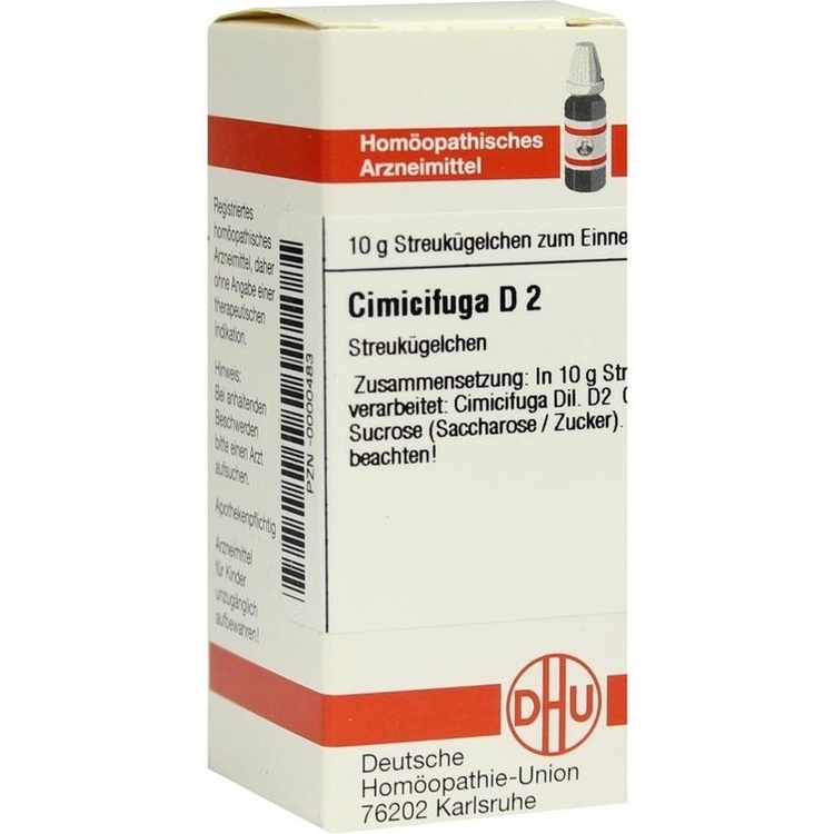 CIMICIFUGA D 2 Globuli 10 g