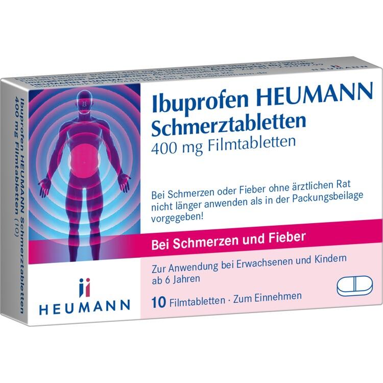 IBUPROFEN Heumann Schmerztabletten 400 mg 10 St