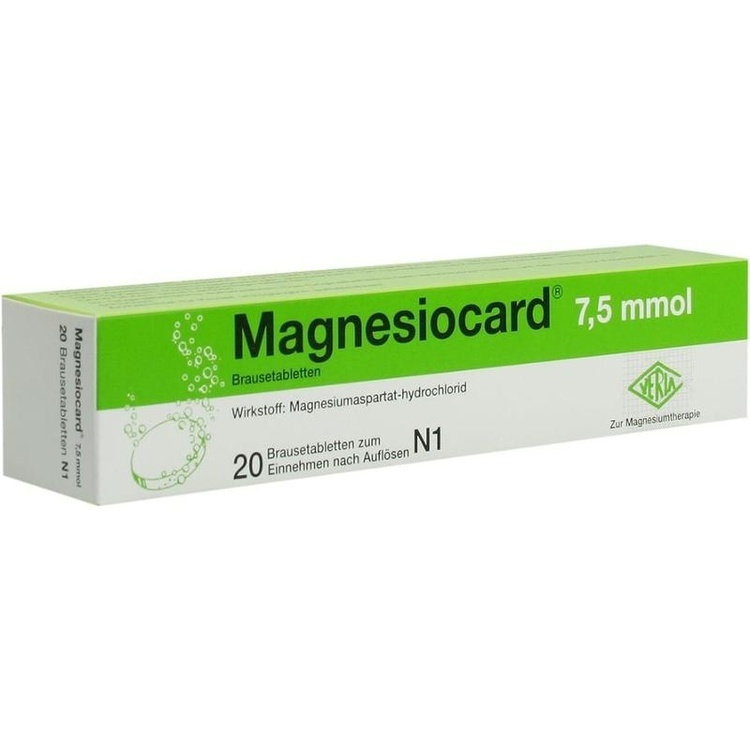 MAGNESIOCARD 7,5 mmol Brausetabletten 20 St