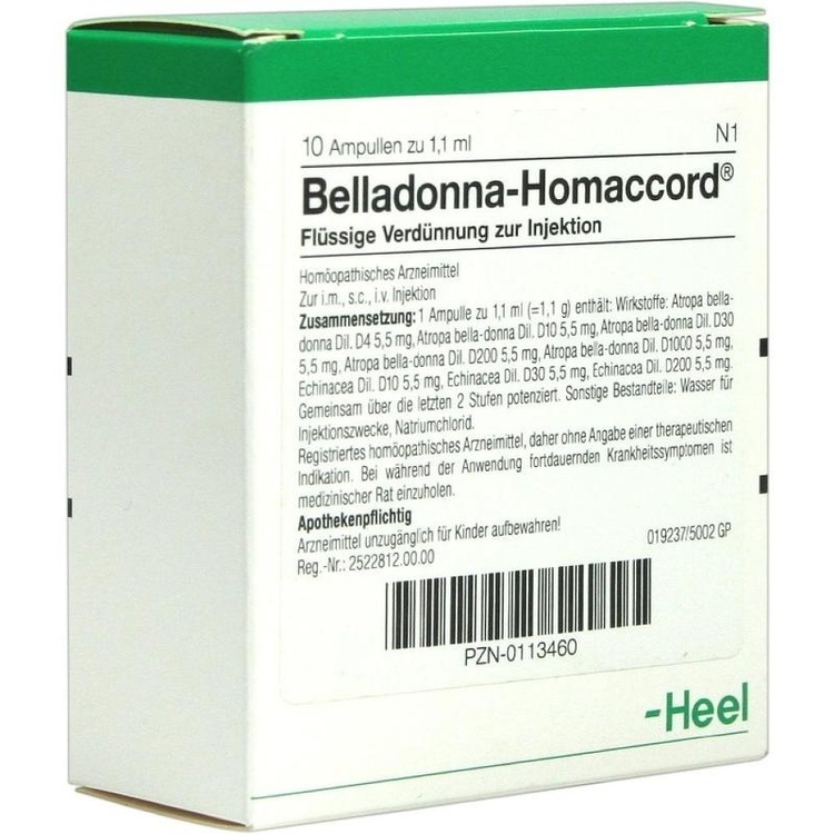 BELLADONNA HOMACCORD Ampullen 10 St