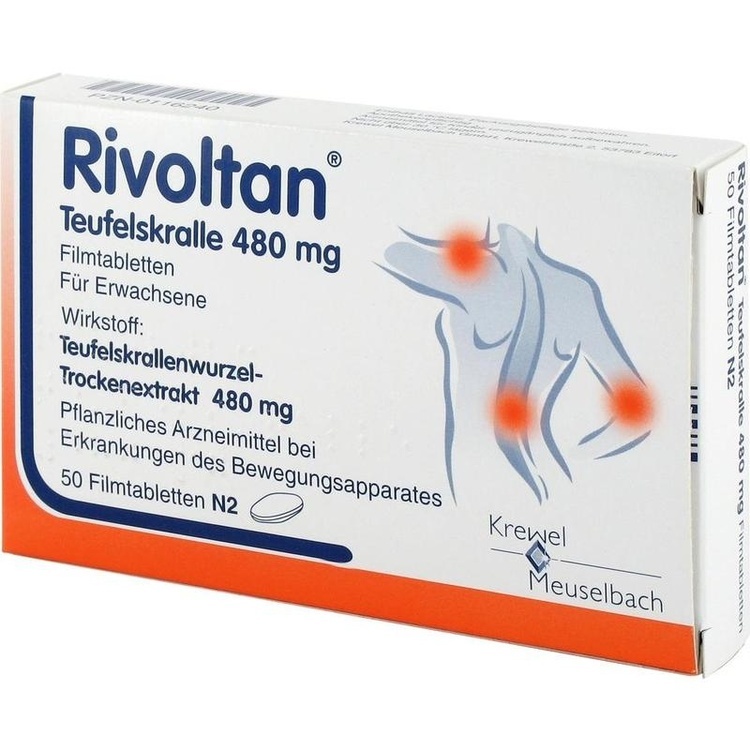 RIVOLTAN Teufelskralle 480 mg Filmtabletten 50 St