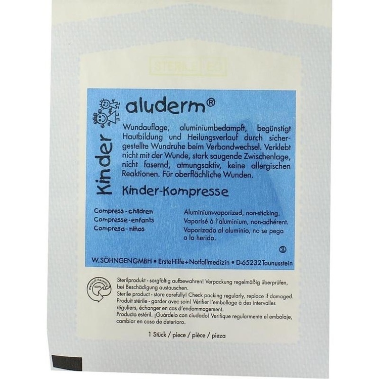 ALUDERM Kinder Kompressen 4x6 cm 1 St