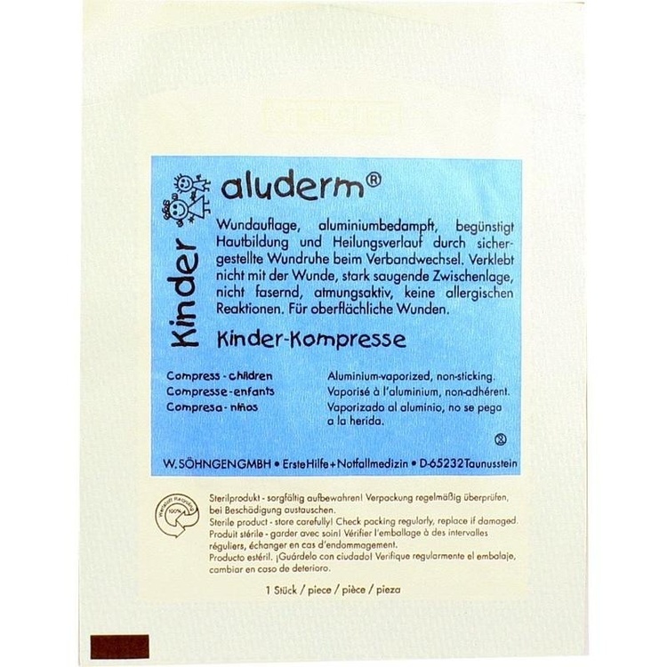 ALUDERM Kinder Kompressen 6x6 cm 1 St